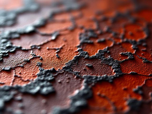 溶岩のテクスチャを思わせるユニークな生地をクローズアップ